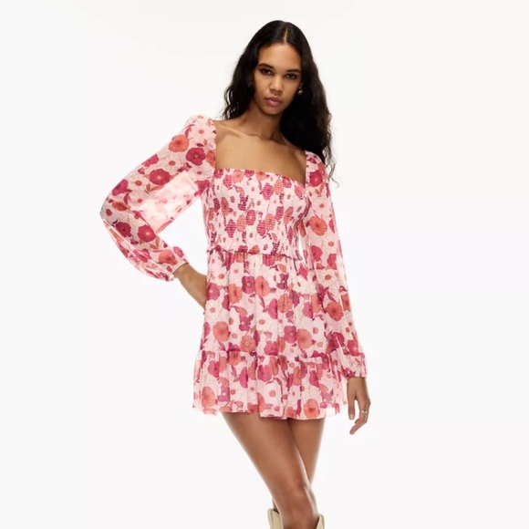 Aritzia Wilfred Floral Tempest Mini Dress - Picture 2 of 9